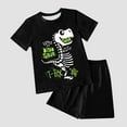 thumbnail image 3 of Xudanell 2-12 Years Toddler Boys Clothes Boys Size 7 Clothes Toddler Boys Clothes Set Dinosaur Short Sleeve TShirt Top Shorts 2pcs Outfits, 3 of 4