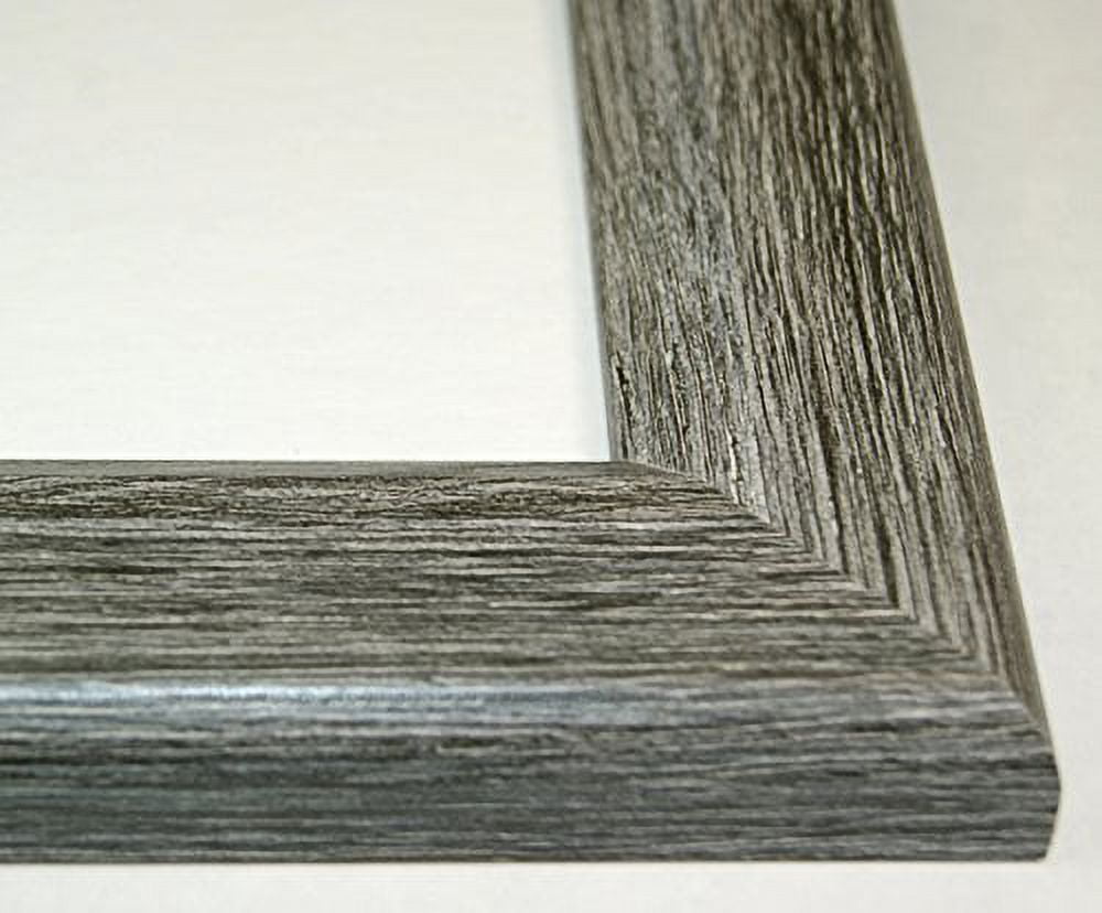 Creative Letter Art [10x20dw-b] 4 Opening Driftwood Picture Frame Holds 4x6 Media with Black Collage Mat and Glass