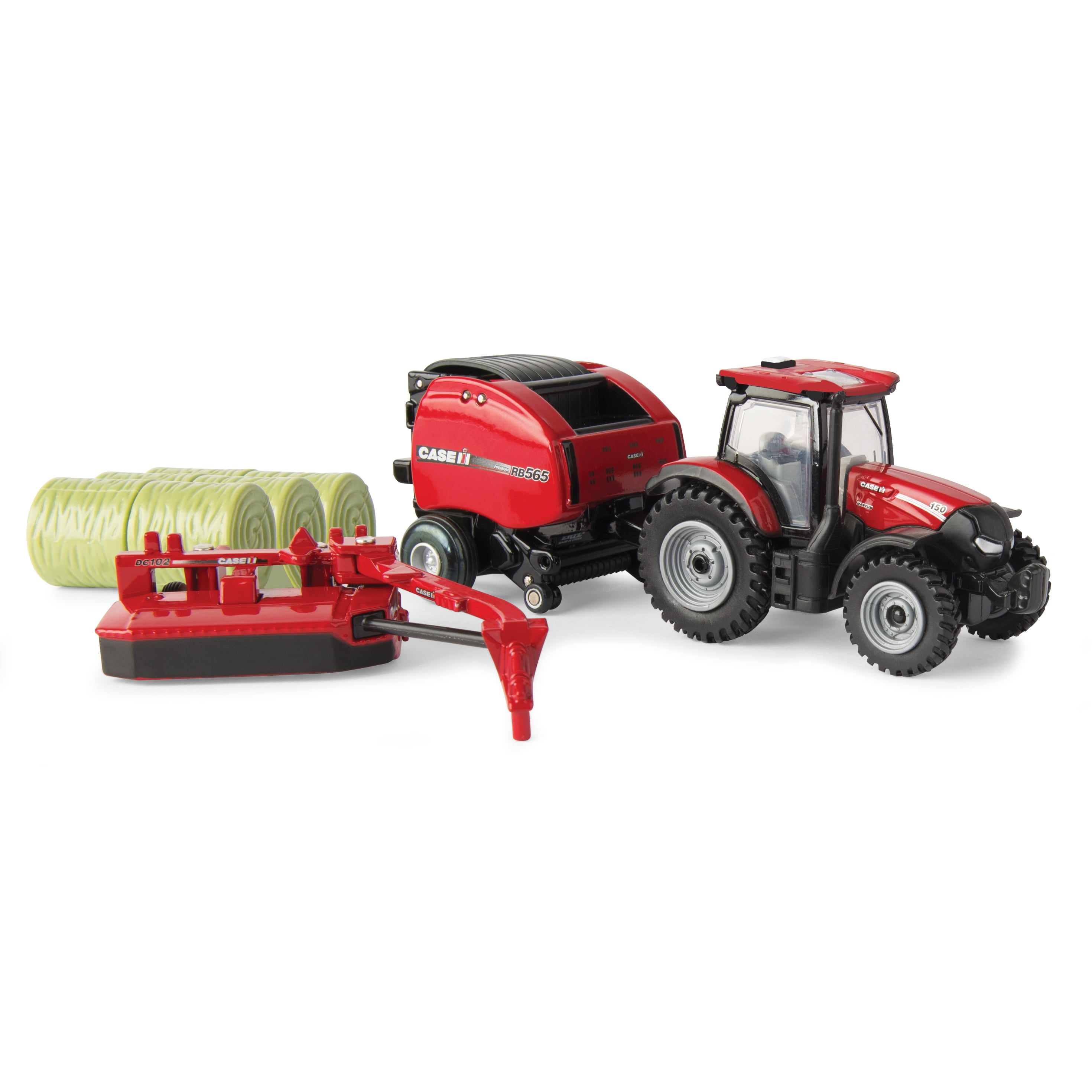 Case IH Pink Tractor w/Loader 1/64 Scale Toy 