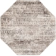 thumbnail image 2 of Rugs.com Hermitage Collection Rug – 5 Ft Octagon Chocolate Brown Medium Rug Perfect For Living Rooms, Kitchens, Entryways, 2 of 9