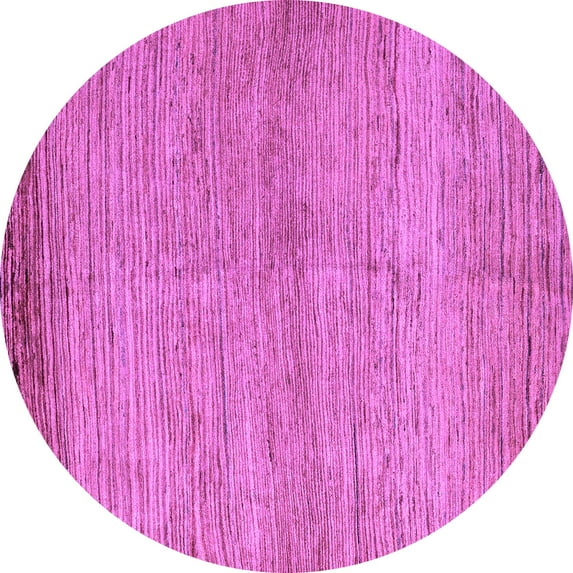 Ahgly Company Indoor Round Abstract Purple Modern Area Rugs, 3' Round