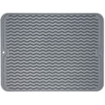 thumbnail image 7 of Silicone Dish Drying Mat for Kitchen Counter, Eco-Friendly Quick Dry Dish Mat, Easy Clean Multi Usage Drying Matt, Heat Resistant Trivet, 12" x 16" Large, Dark Gray, 7 of 7
