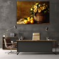 thumbnail image 5 of Mudket Vintage Lemon and Yellow Flowers Canvas Wall Art, Framed Floral Print, Ready to Hang Farmhouse Decor for Kitchen Living Room, Rustic Botanical Artwork - 12"L x 8"W, 5 of 10