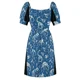 thumbnail image 5 of Fósiles de dinosaurios excavados en vestido azul sin mangas vestidos de verano para mujer 2025 Vestido de verano para mujer, 5 of 5