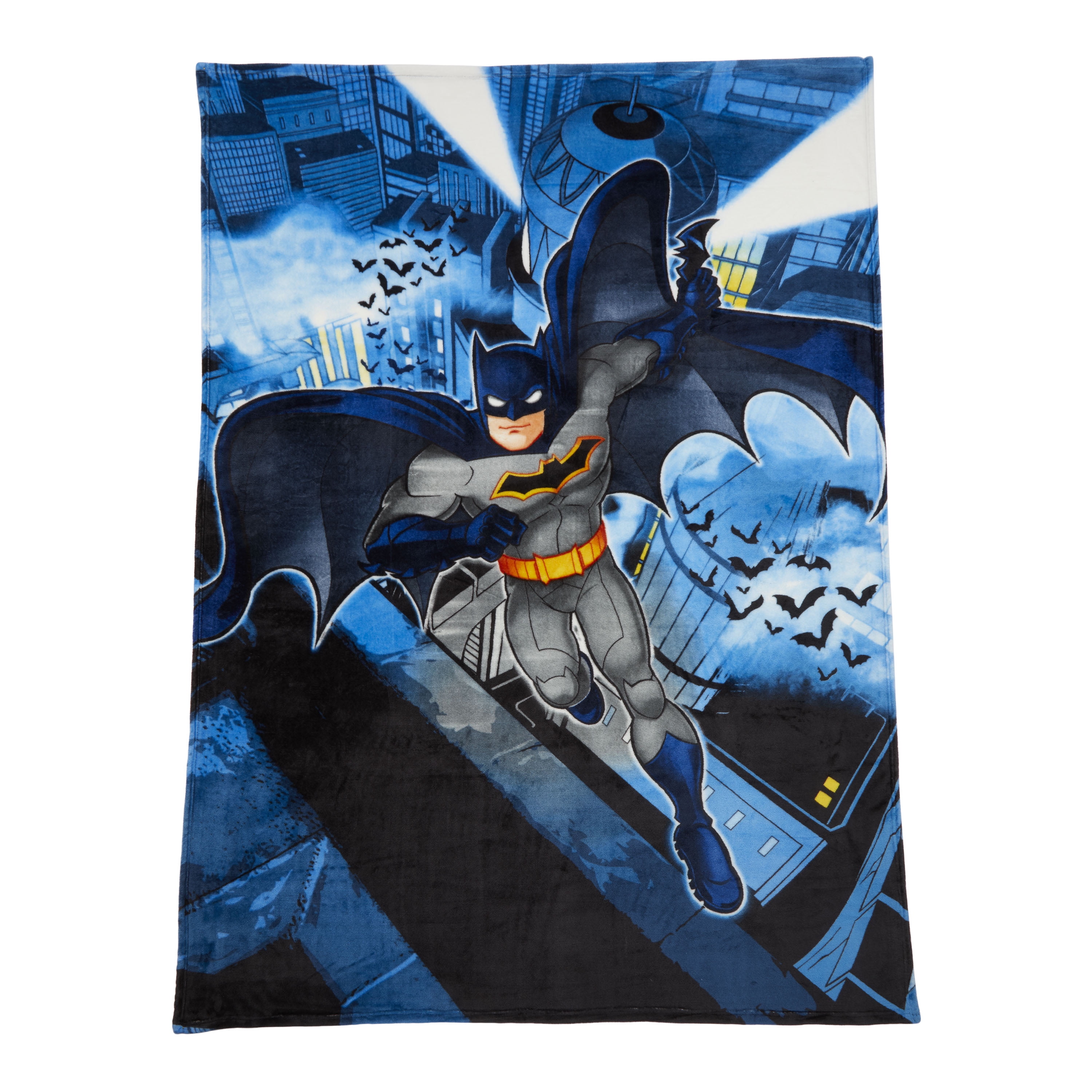 DC Comics Batman City Safe 62" x 90" Kids Plush Blanket W 