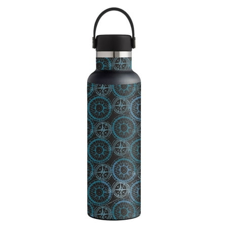 Skin For Hydro Flask 21 oz. Standard Mouth - Compass Tile | MightySkins Protective, Durable, and Unique Vinyl Decal wrap cover | Easy To Apply, Remove, and Change