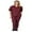 Burgundy, variant on Women Scrub Set Medical Scrub Top and Pants (Chocolate, 3X-Large)