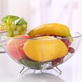 thumbnail image 4 of Frutero de encimera de acero inoxidable | Cesta grande de frutas y verduras para encimera de cocina | Organizador de almacenamiento de snacks de pan de metal | Diseño moderno pulido y duradero, 4 of 6