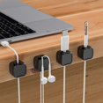 thumbnail image 4 of 6/12x Magnetic Cable Organizer Storage Holder, Easy Secure Adhesive Cable Management Cable Clips Cord Organiser for Home Office, 4 of 5