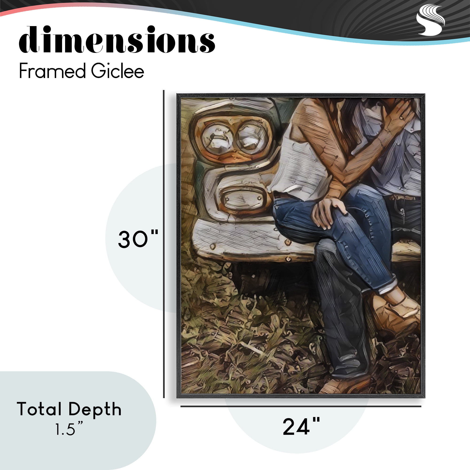 Crossed Legs & Trucks Black Framed Giclee Art, design by Jesse Keith