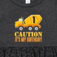thumbnail image 4 of Inktastic 1st Birthday Construction Truck Cement Mixer Girls Baby Dress, 4 of 5