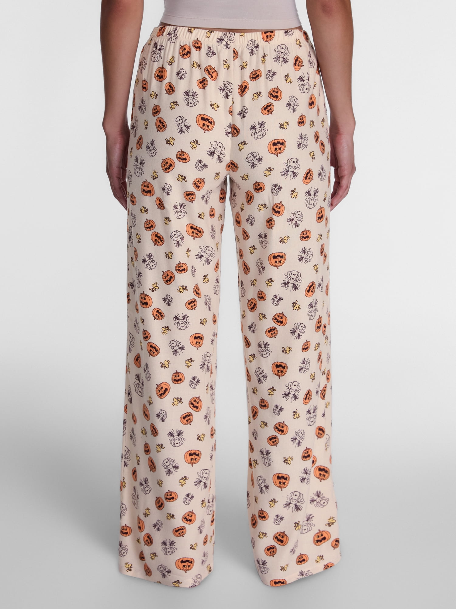 Peanuts Snoopy Women's and Women's Plus Pumpkin Sleep Pants, Sizes XS-2X