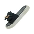thumbnail image 1 of Sandalias de moda para mujer, zapatillas de plataforma, zapatos con lazo, sandalias elegantes y suaves 36 37 Negro, 1 of 9