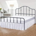 thumbnail image 4 of CHUANK Cottington Lane Ruffled Bed Skirt- Microfiber- White  Queen 16 Inch Drop Split Corner Bed Skirt With Platform, 4 of 5