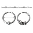thumbnail image 6 of SIEYIO Stainless Steel Hoop Earrings Ear Piercing Hypoallergenic for Street Shooting, 6 of 16