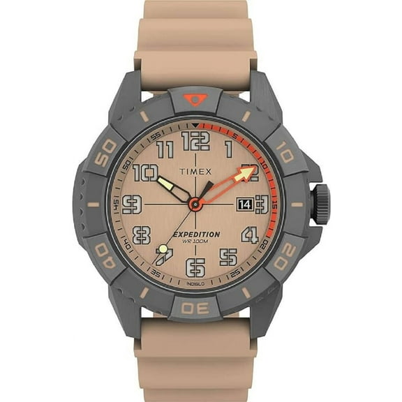 Timex TW2V40900 Expedition North Ridge Beige Silicone Strap Watch