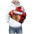 thumbnail image 1 of Navidad impresión digital pareja moda manga larga top suéter con capucha Pompotops oipoqjl17123, 1 of 7