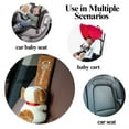 thumbnail image 5 of 1PCS Seat Belt Cover Pad，Seat Belt Harness Cushion Shoulder Strap Protector Pad ，Cute Animal Plush Shoulder Strap Pad Adjustable for Kids Suitable for Most Vehicles and Backpacks（Grey Dog）, 5 of 8