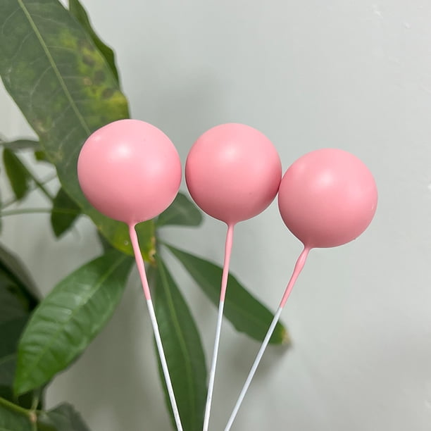 Adornos decorativos para tartas con forma de bola dorada, bola plateada, bola morada, bola blanca, bola azul, polvo y bola negra