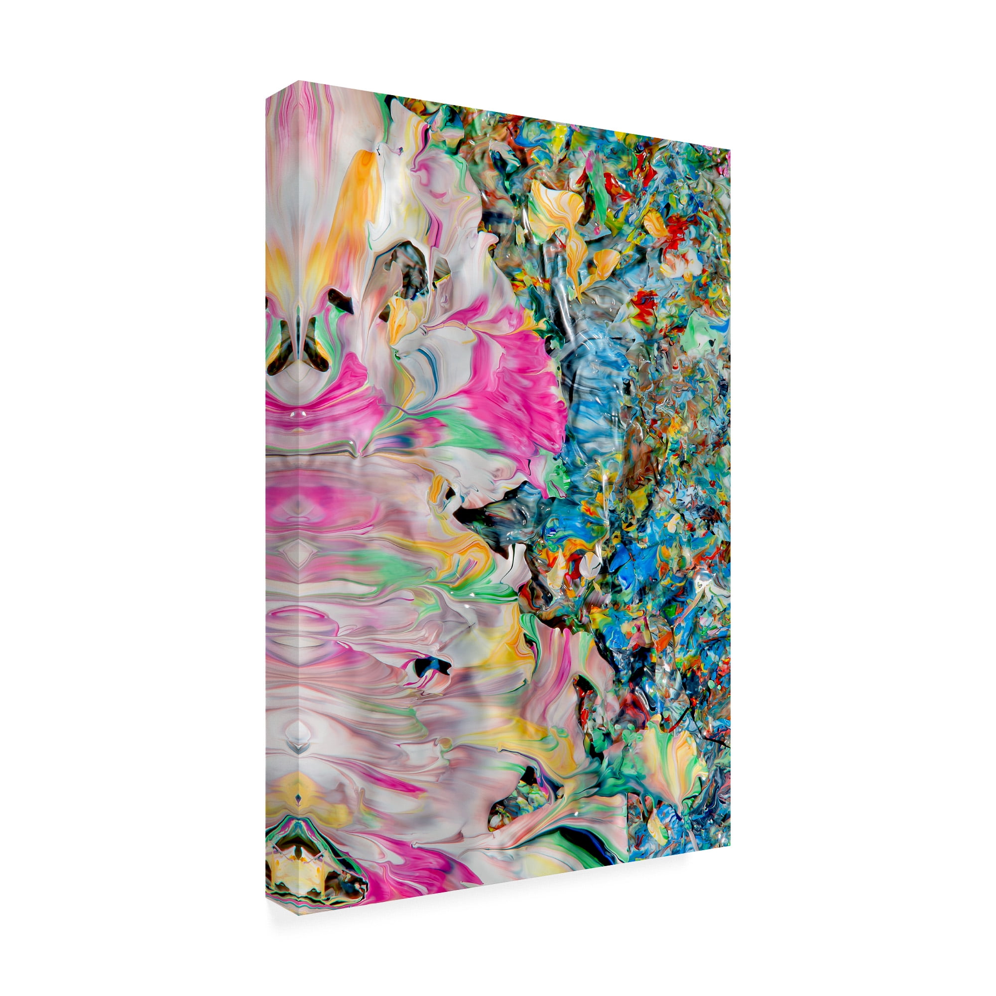 Trademark Fine Art 'Abstract Splatters Lovejoy 17' Canvas Art by Mark Lovejoy