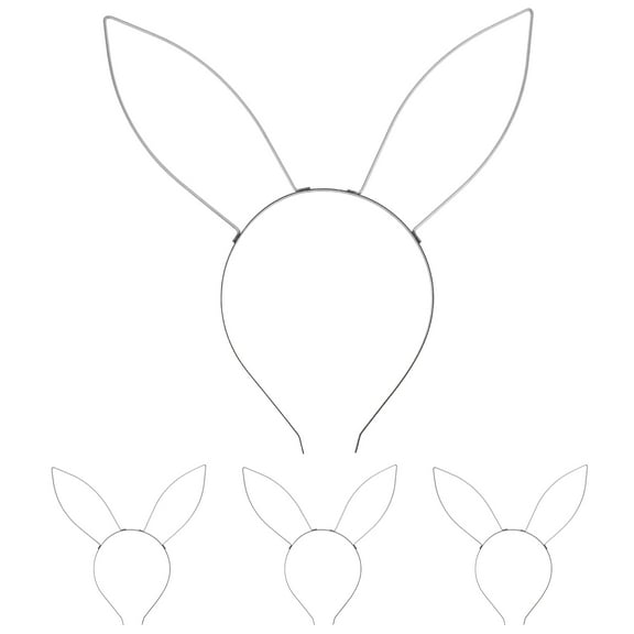 WORGEOUS  4 Pcs Center Console Accessories Super Large Headband Bunny Ear