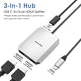 thumbnail image 2 of Adaptador USB C a HDMI dual WAVLINK para Dell XPS HP Lenovo, 2 of 9