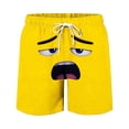 thumbnail image 6 of LIIPEE Girls Shorts Casual Elastic Waist Pockets Cartoon Graphic Printed Shorts Lightweight Beach Shorts Summer Comfortable Breathable Soft Daily Cute Shorts,Yellow,9-10 Years, 6 of 7