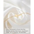 thumbnail image 7 of Gold Cross Bracelet for Women, Christian Gifts for Women, Religious Gifts Adjustable Stainless Steel Dainty Bracelet, Easter, Mother's Day, Christmas, Birthday, 7 of 7