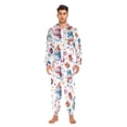 thumbnail image 5 of Adult Christmas Onesie Snowman Candy Gift Adult Zipper One-Piece Pajamas Unisex Pajamas with Pockets, 5 of 6