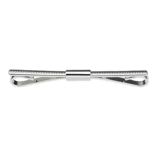 Clips para cuello de camisa de Metal Zulema con pasador de barra de cuello plata
