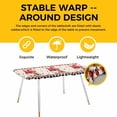 thumbnail image 4 of Valentines Day Table Cloths for 8 Foot Rectangle Tables, Country Gnomes Love Rose Black White Plaid Patio Waterproof Elastic Fitted Tablecloths, Washable Rectangular Table Cover for Camping, 4 of 8