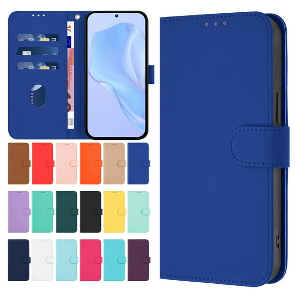 For Boost MobIle Cricket Magic2 Debut S3 Outlast icon 6 Phone Case Leather Wallet Case with Card Holder Phone Cover For Boost MobIle Cricket