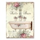 thumbnail image 1 of Pinturas decorativas francesas para el baño, carteles Vintage de Salle de Bain Le Bain, pizarra desgastada, arte de pared fino, imágenes en lienzo, 1 of 4