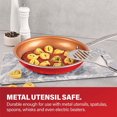 thumbnail image 2 of Gotham Steel 20-Piece Aluminum Ti-Ceramic Nonstick Cookware and Bakeware Set in Red, Pots and Pans Set, 2 of 9