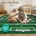 thumbnail image 4 of ODIKA 8'x10' Washable Area Rug Non-Shedding, Easy Care, Football Goal Post Gridiron Stadium Theme Footaball Doormat Door for King Size Bedroom Under Bed, Master Suite, 4 of 7