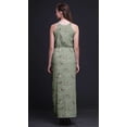 thumbnail image 4 of Bimba Bird Ladies Crew Neck Waist String Print Maxi Dress with Side Slits Summer Wear-XX-Large, 4 of 6
