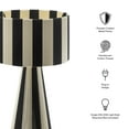thumbnail image 2 of Modway Renae Handwoven Cotton Thread Striped Table Lamp in Black by Modway, 2 of 10