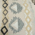 thumbnail image 3 of Brown Beige Tribal Embroidered Throw Pillow, 3 of 8