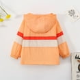 thumbnail image 4 of DAETIROS Girls Rain Jacket, Hooded Rain Jacket for Girls Kids, Orange Size 7 T, Multi-Color Hooded Lightweight, Elastic Cuffs, Breathable Rain Jacket for Girls Kids, 4 of 9