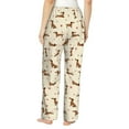thumbnail image 2 of Bixox Women's Heart Dachshund Patterned Pajama Pants Loungewear, 2 of 5