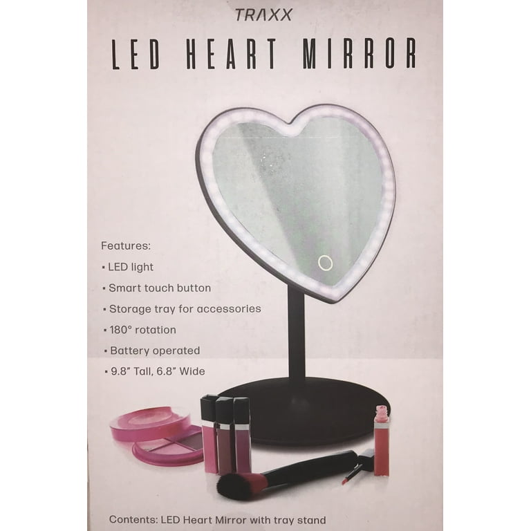 Traxx led outlet heart mirror