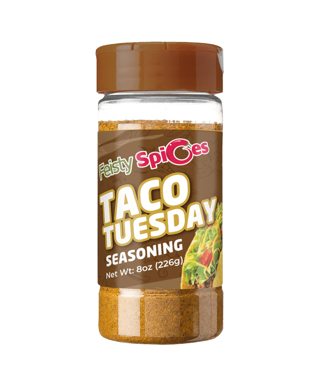 Feisty Spices Taco Tuesday Seasoning (Mild), 8oz, Elevate Your Taco