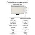 thumbnail image 5 of Rechargeable LED Video Light 10W Power with Adjustable Color Temperature for Studio and Outdoor Photo, 5 of 11