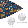 thumbnail image 3 of Pofeuu Funny Steam Train Print Double-sided plush pillowcase Square Throw Pillow Covers Pillows Cover for Living Room Bedroom Sofa Couch Cushion Cover（No pillow core）-24"x24", 3 of 7