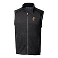 thumbnail image 2 of Men's Cutter & Buck  Heather Charcoal Tennessee Volunteers Vault Mainsail Sweater Knit Fleece Full-Zip Vest, 2 of 3
