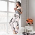 thumbnail image 5 of Susaid Beautiful Butterfly Print Women Relaxing Pajama Pants Comfy Pj Bottoms Soft Printed Lounge Pant with Pockets, Home Pants-Large, 5 of 6