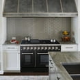 thumbnail image 4 of Akicon 48" Slide-in Freestanding Professional Style Gas Range with 6.7 Cu. Ft. Oven, 8 Burners, Convection Fan, Cast Iron Grates. Matte Black & Stainless Steel, 4 of 9