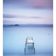thumbnail image 3 of Landscape Duvet Cover Set, Wooden Jetty on Bolsena Lake Italy Long Exposure Photo European Nature View, Decorative 3 Piece Bedding Set with 2 Pillow Shams, Queen Size, Pale Blue Lilac, by Ambesonne, 3 of 3