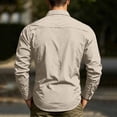 thumbnail image 5 of JTSRKL Mens Ice Silk Long Sleeve Shirts Quick Dry Mesh Back Ventilation Breathable Tees Zip Pockets Loose Fit Tactical Fishing Outdoor Tops, 5 of 9