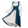 thumbnail image 3 of Hurxie Renaissance Dress Outfit Medieval Costume Elf Cosplay Outer Garment, 3 of 4